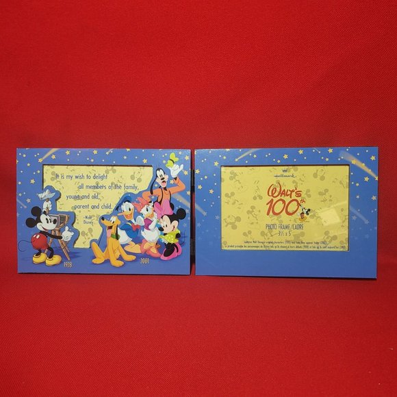 Mickey Mouse Walts 100th Birthday Double Wood Frame - Picture 2 of 10